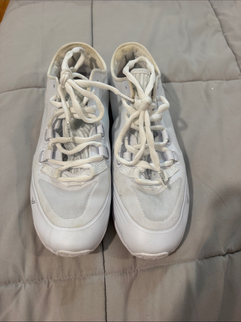 Size 9 Stingray Allstars Orange Varsity Phantom cheer shoes